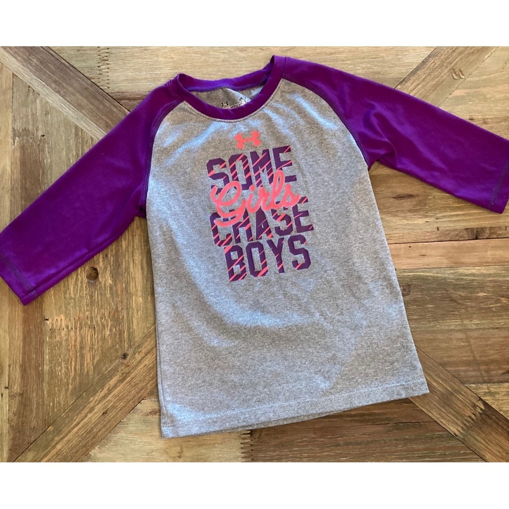 Under Armour Girl's Baseball Shirt sz. 4T EUC